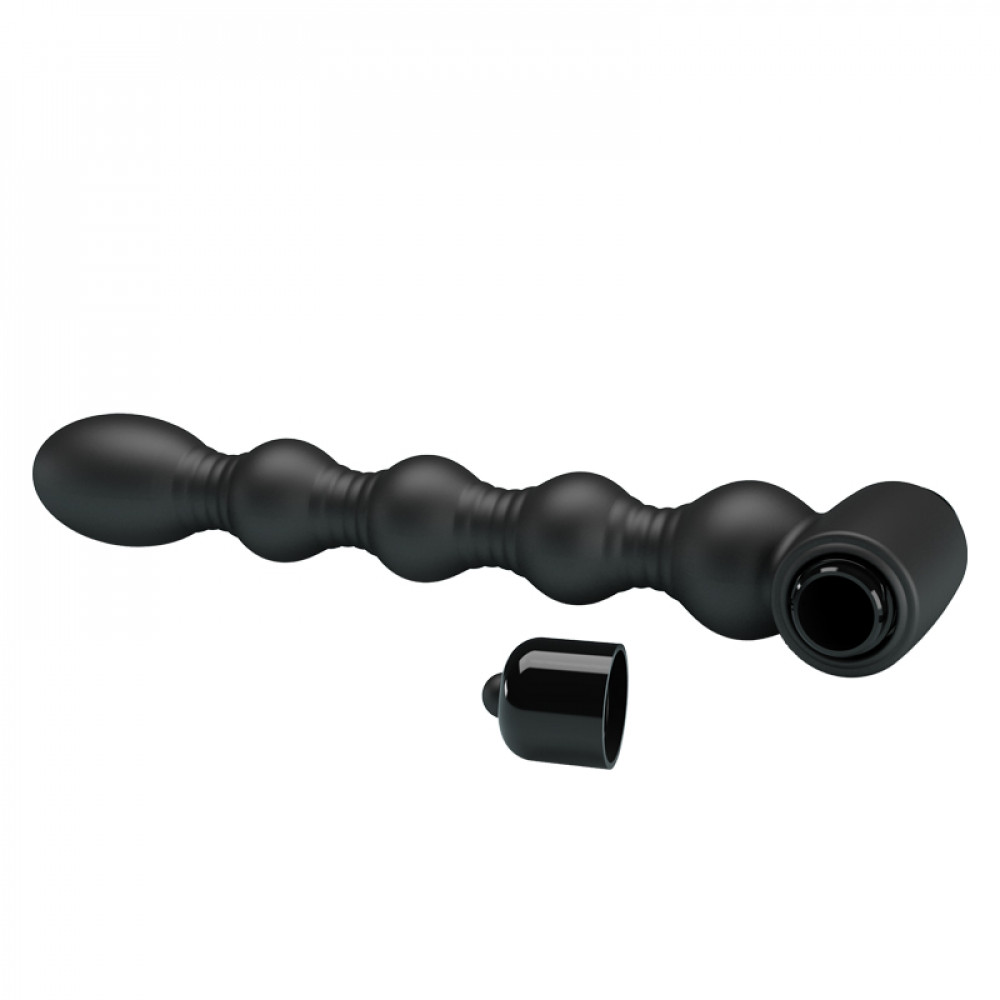 Анальные игрушки с вибрацией - Анальный вибратор PRETTY LOVE черный, 18.2 х 2.6 см 4