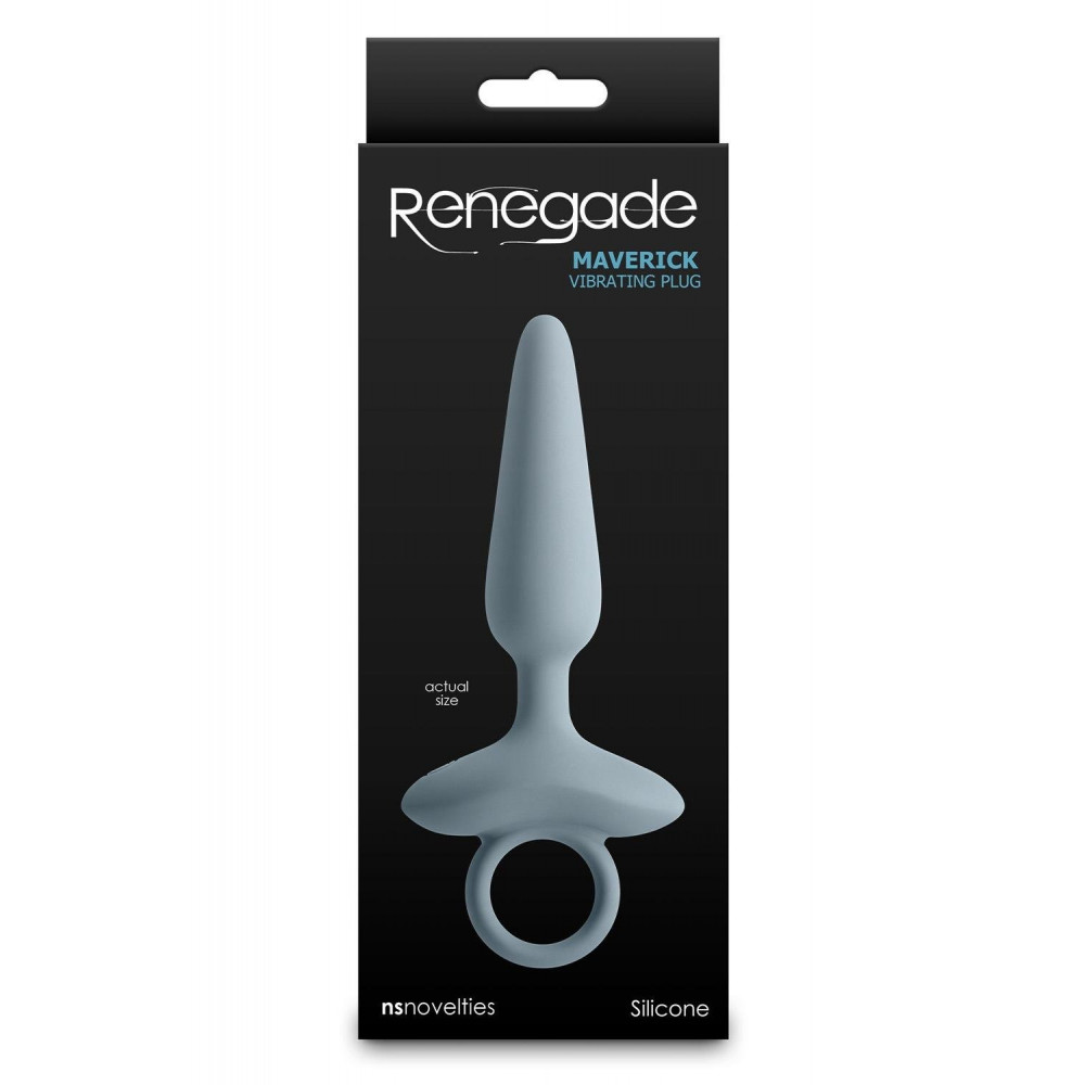 Анальные игрушки с вибрацией - Анальный вибратор NS Novelties Renegade голубой, 15 см 2