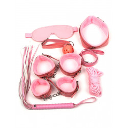 Бондажный набор Star Night для БДСМ, розовый, 8 предметов