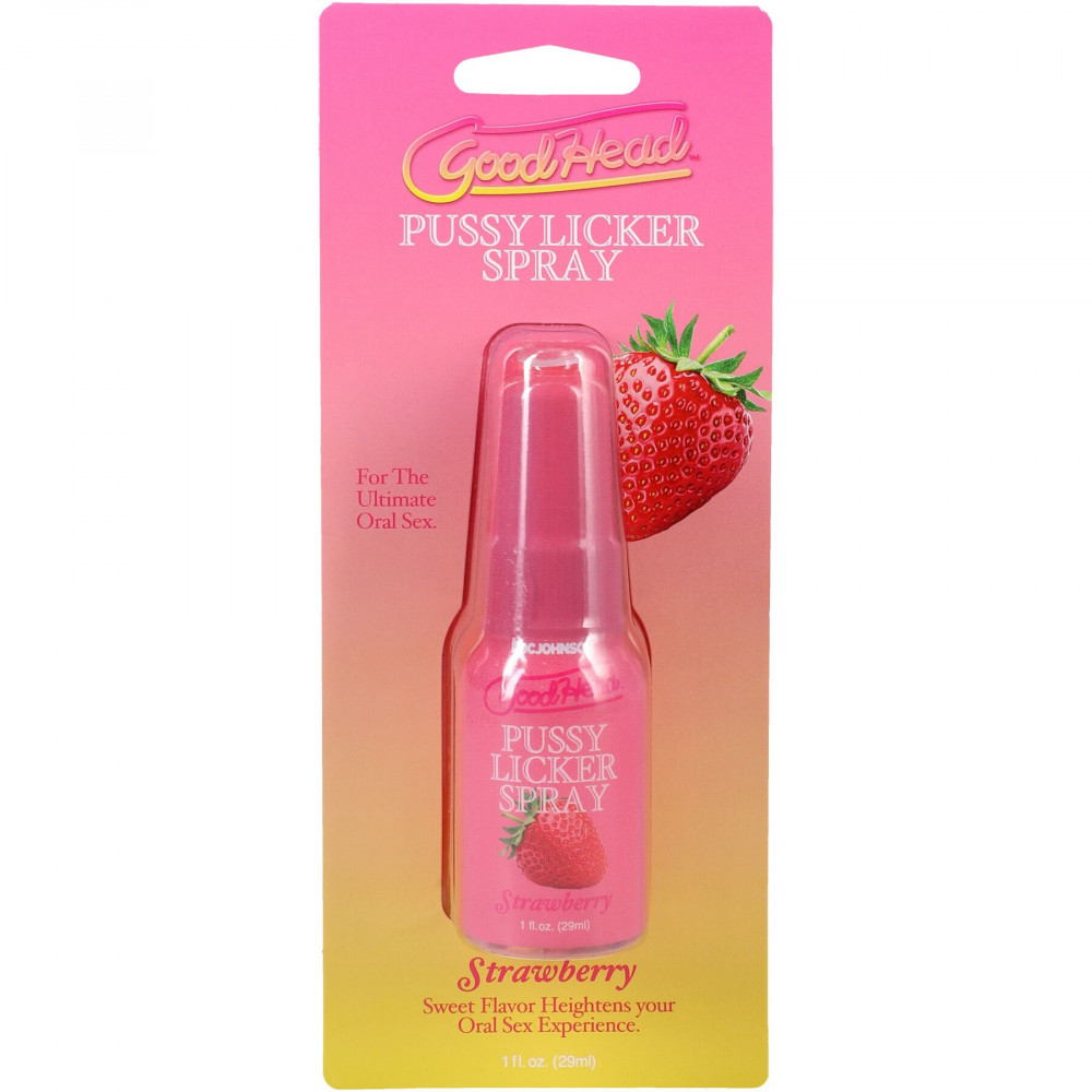 Оральные смазки - Спрей для кунилингуса Doc Johnson GoodHead Pussy Licker Spray - Strawberry 29 мл 1