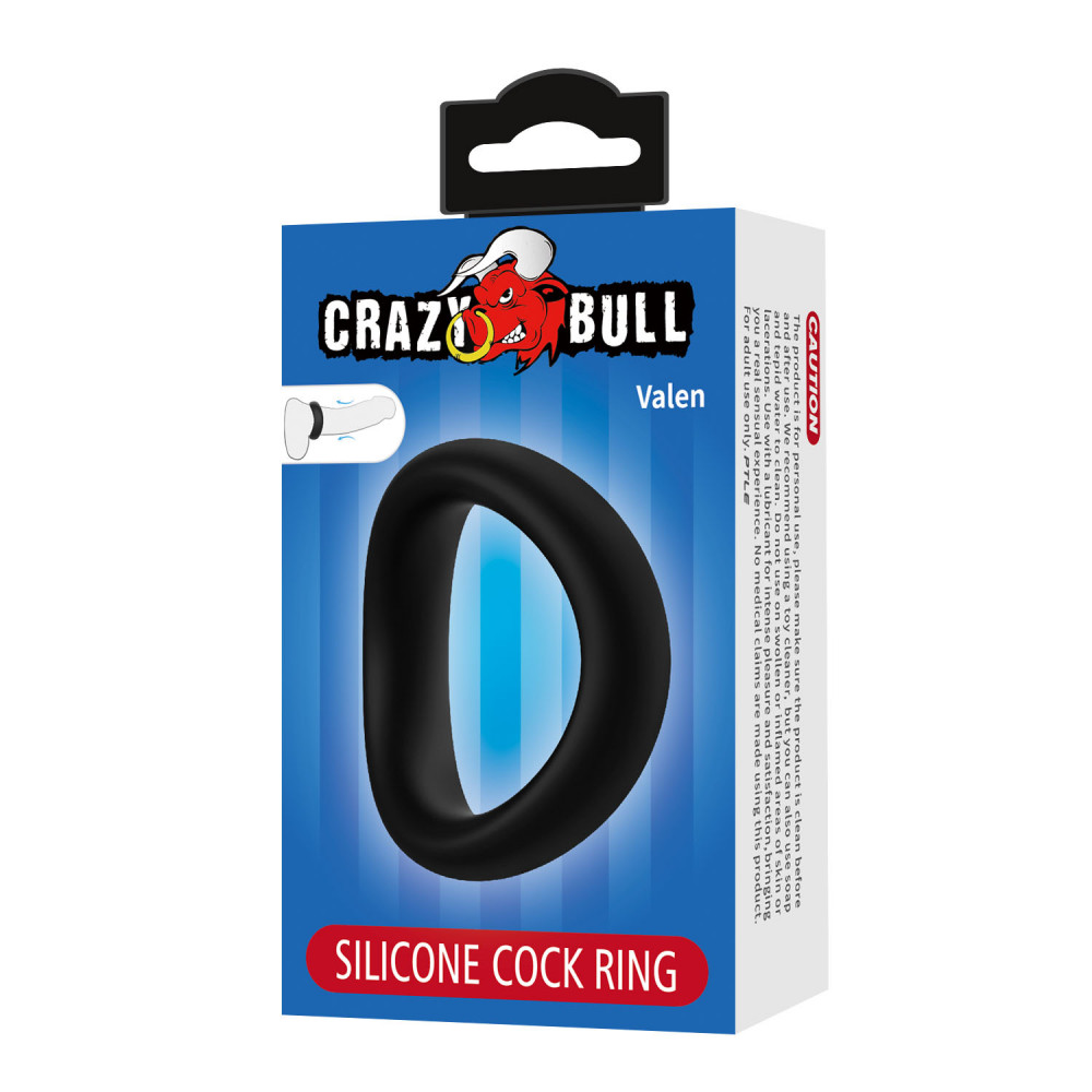  - Ерекційне кільце Crazy Bull - Valen Silicone Cock Ring, BI-210230 7