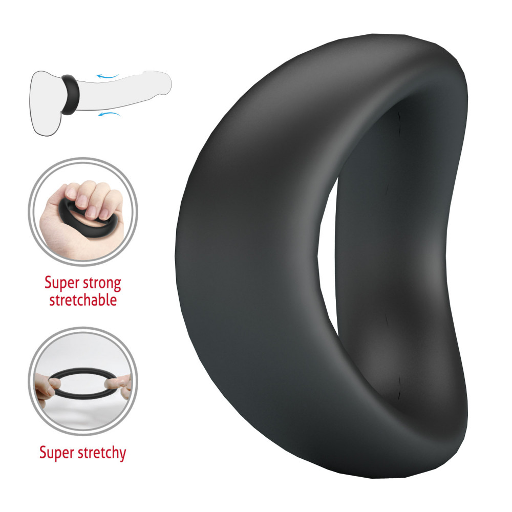  - Ерекційне кільце Crazy Bull - Valen Silicone Cock Ring, BI-210230 1