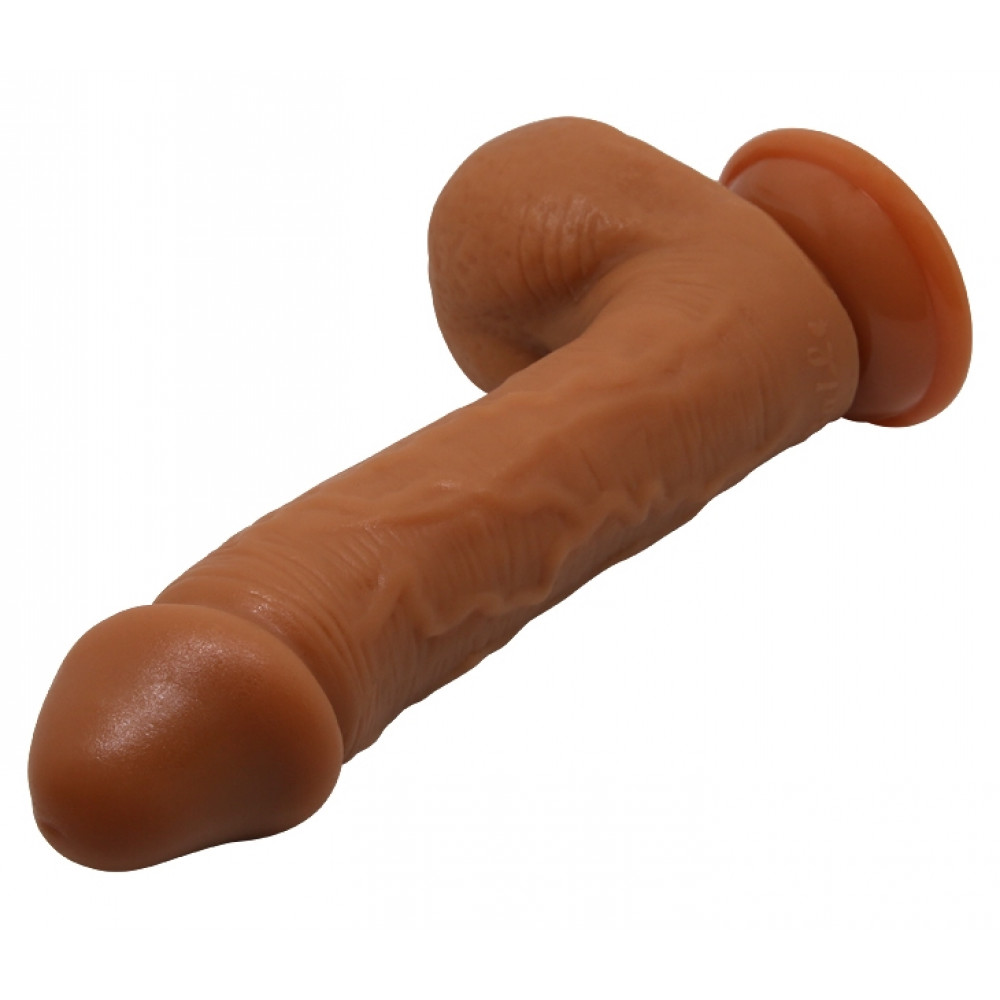  - Фаллоимитатор на присоске Baile Beautiful JOHNSON 8,7'' Brown, BW-008040NR-1 6