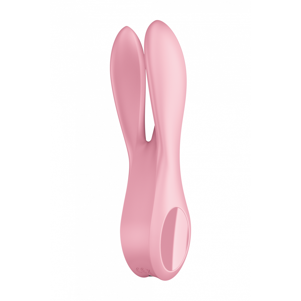 Разное - Гибкий клиторальный вибратор с 3 моторами SATISFYER THREESOME 1 розовый 4
