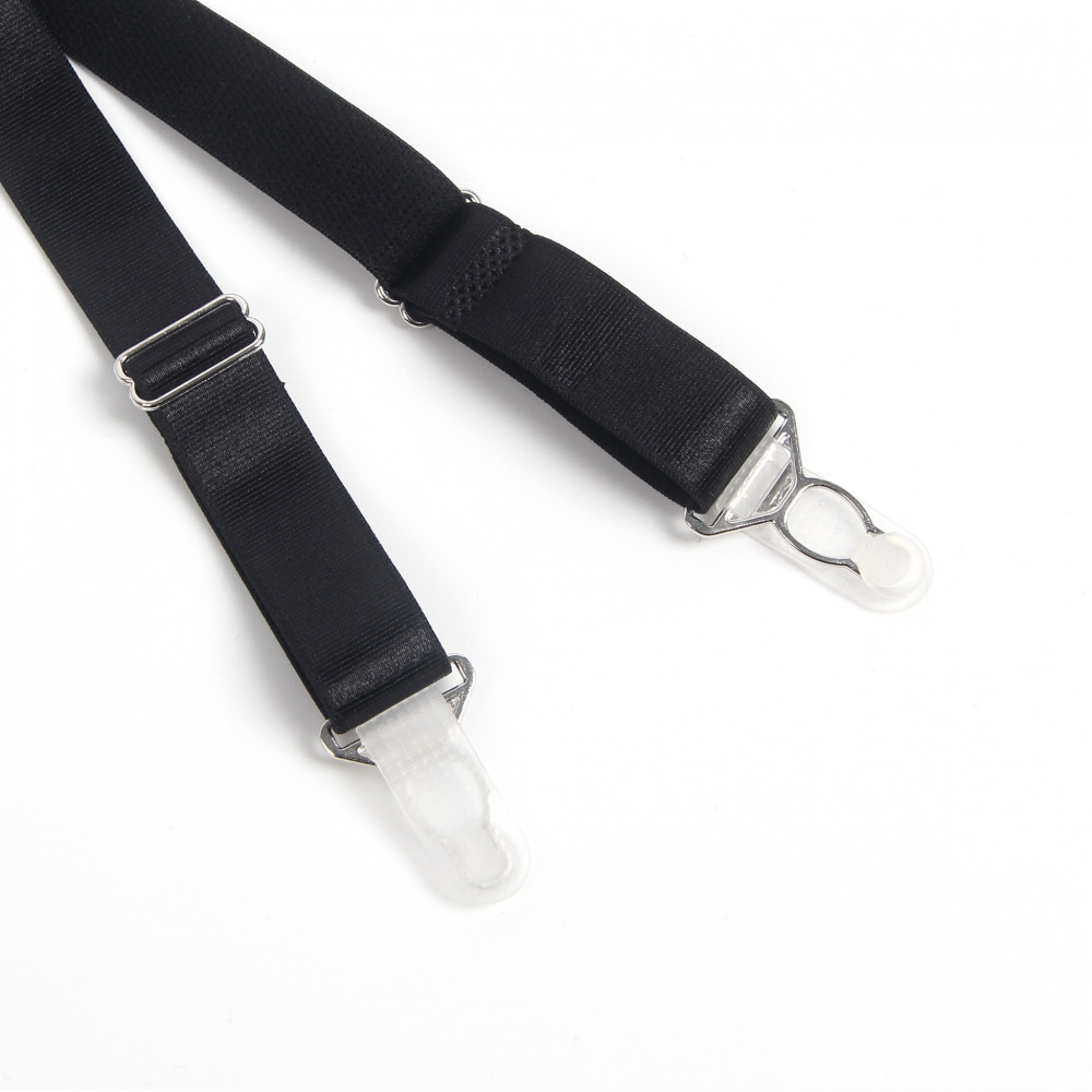 Різне - Комплект мереживний пояс для панчіх з трусиками StarNight, чорний, L 6