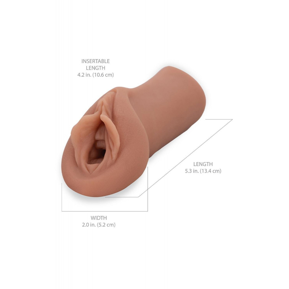 Мастурбатори без вібрації - Мастурбатор Pipedream PDX Extreme Sorority Snatch коричневий, 13.5 см 4