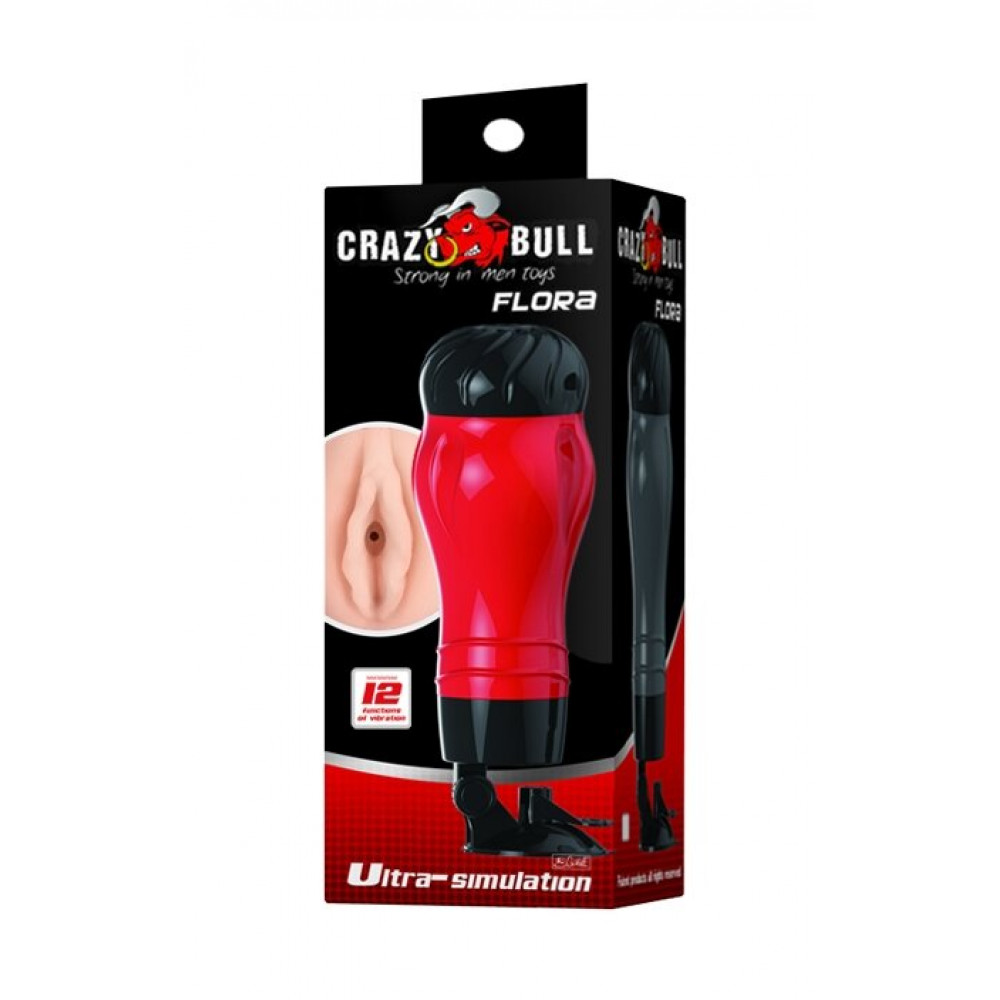 Різне - Мастурбатор ротик з вібрацією CRAZY Bull-Flora, BM-00900T47Z-2 9