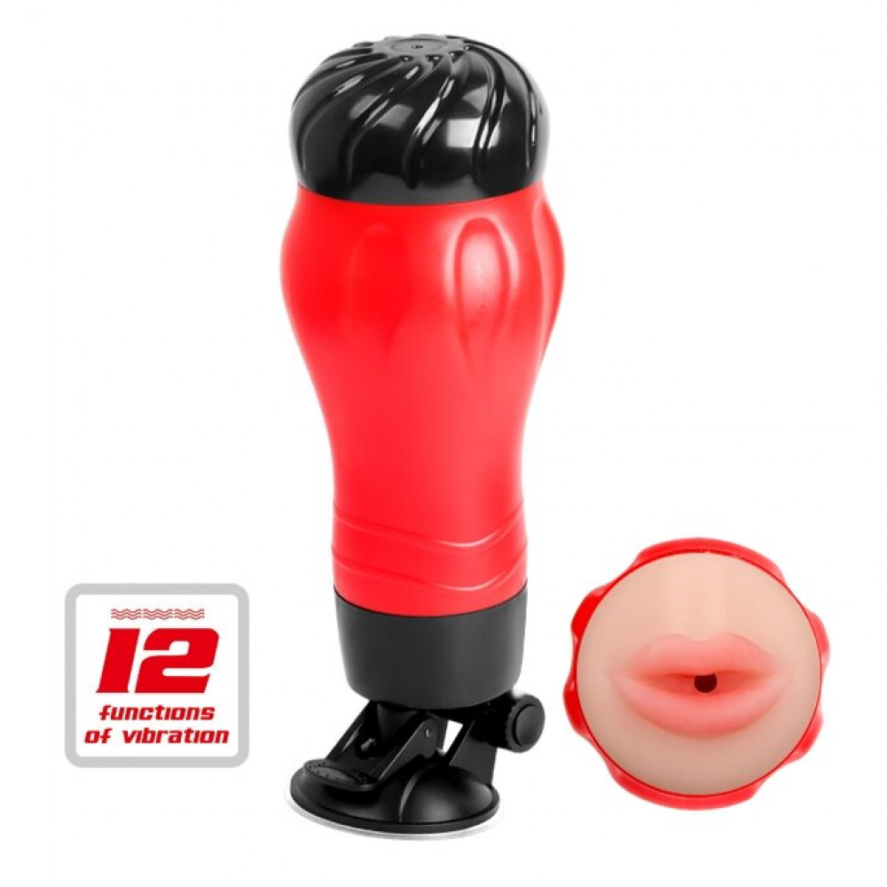 Різне - Мастурбатор ротик з вібрацією CRAZY Bull-Flora, BM-00900T47Z-2 1