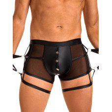 Чоловічі труси напівпрозорі Star Night з обмежувачами для рук, чорні, M