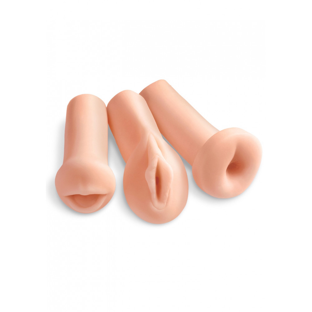 Різне - Набір з 3-х мастурбаторів Pipedream Extreme ALL 3 HOLES Вагіна, Анус та Рот 1