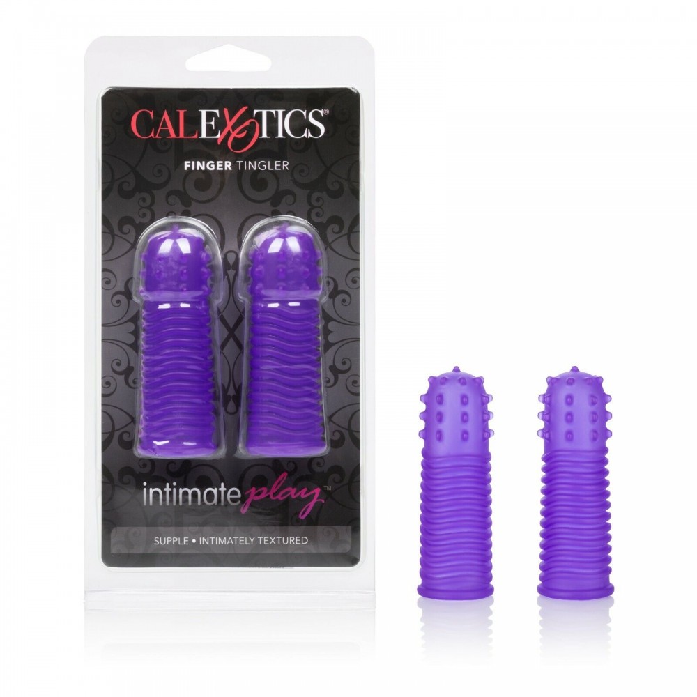 Эрекционные кольца и насадки - Насадки на пальцы California Exotic ntimate Play Finger Tingler Purple 5