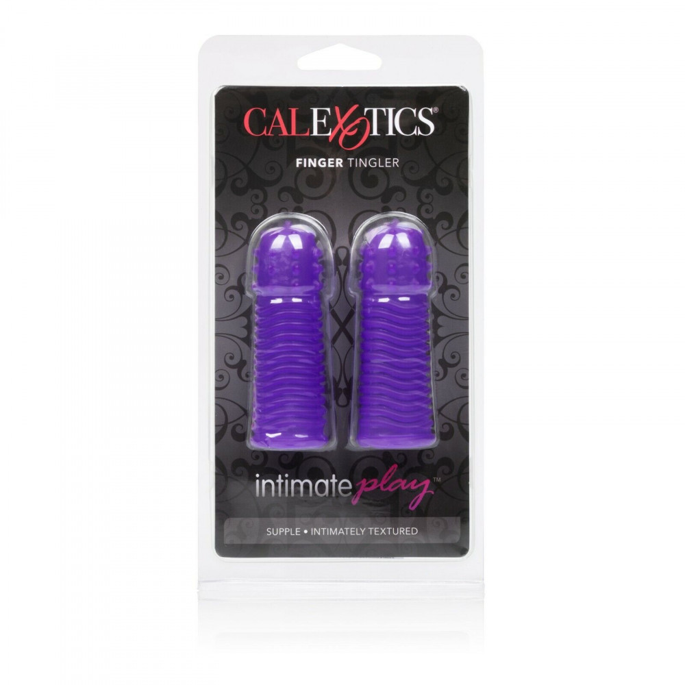 Эрекционные кольца и насадки - Насадки на пальцы California Exotic ntimate Play Finger Tingler Purple 1