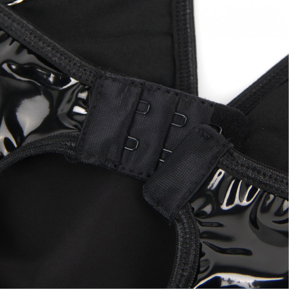 Різне - Сукня з чокером, глянсова Star Night Wet Look з імітацією вінілу, чорна, S 8