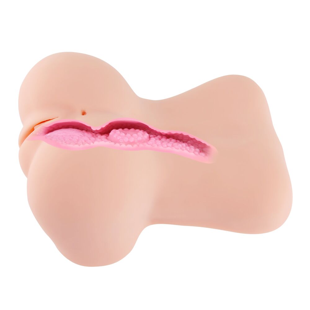 Мастурбаторы без вибрации - Мастурбатор-вагина двухслойный Kokos Adarashi -1 Double Layer doggy-style 5
