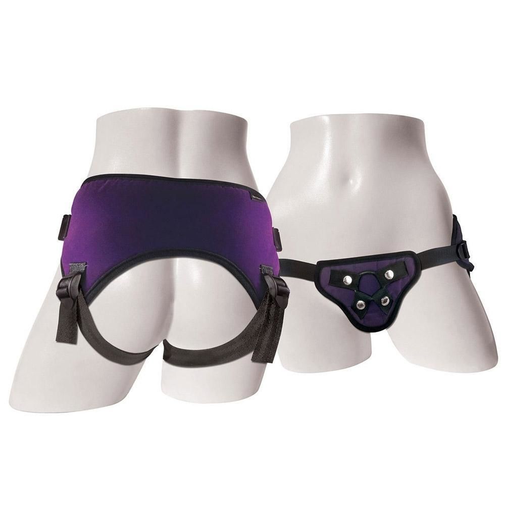 Женское эротическое белье - Трусы для страпона Sportsheets - Lush Strap On Purple 2