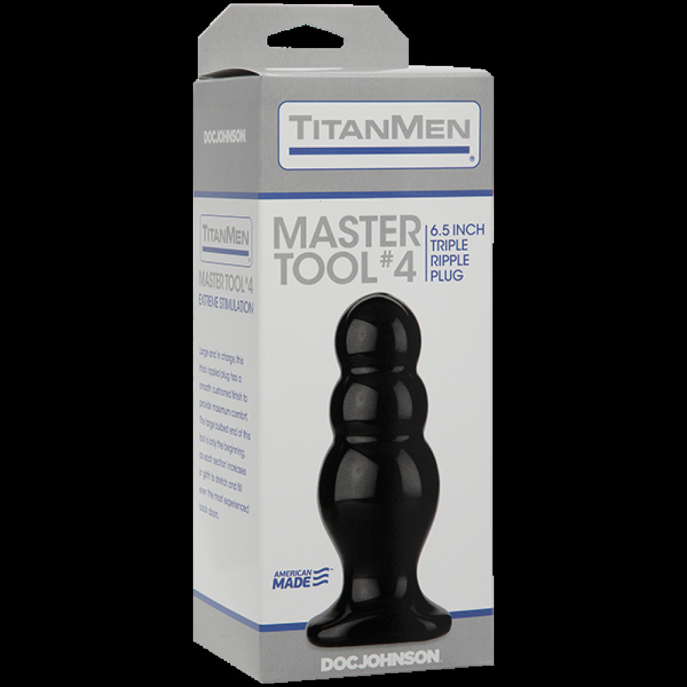 Анальные игрушки - Анальный стимулятор Doc Johnson Titanmen Tools - Master, диаметр 6,6см 1