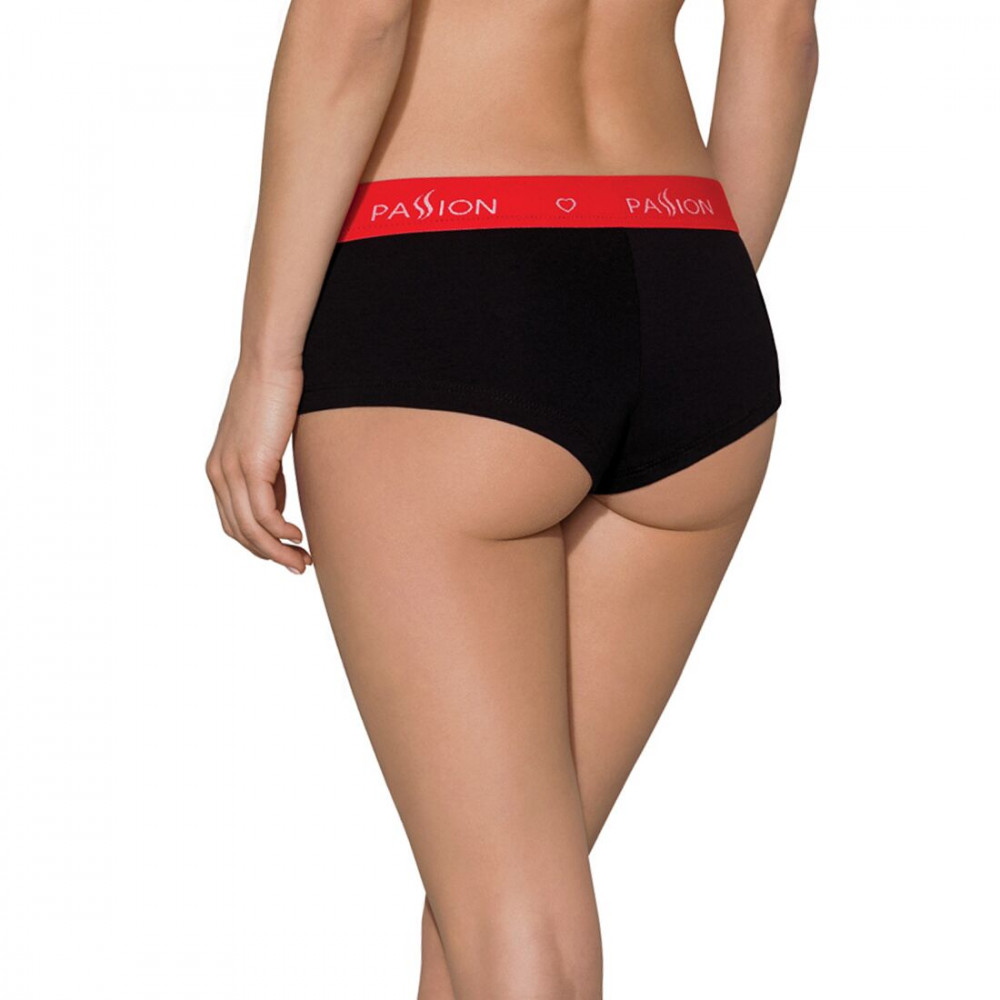 Эротические комплекты - Трусики-шортики Passion PS003 PANTIES black, size L 6