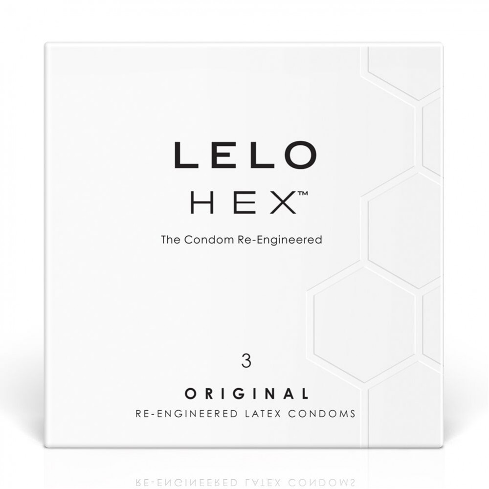 Презервативы - Презервативы LELO HEX Condoms Original 3 Pack, тонкие и суперпрочные