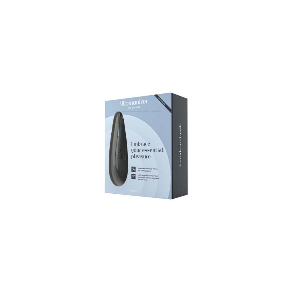 Вибраторы вакуумные - Вакуумный клиторальный стимулятор Womanizer Classic 2 - Black, 10 режимов, функция Afterglow 2