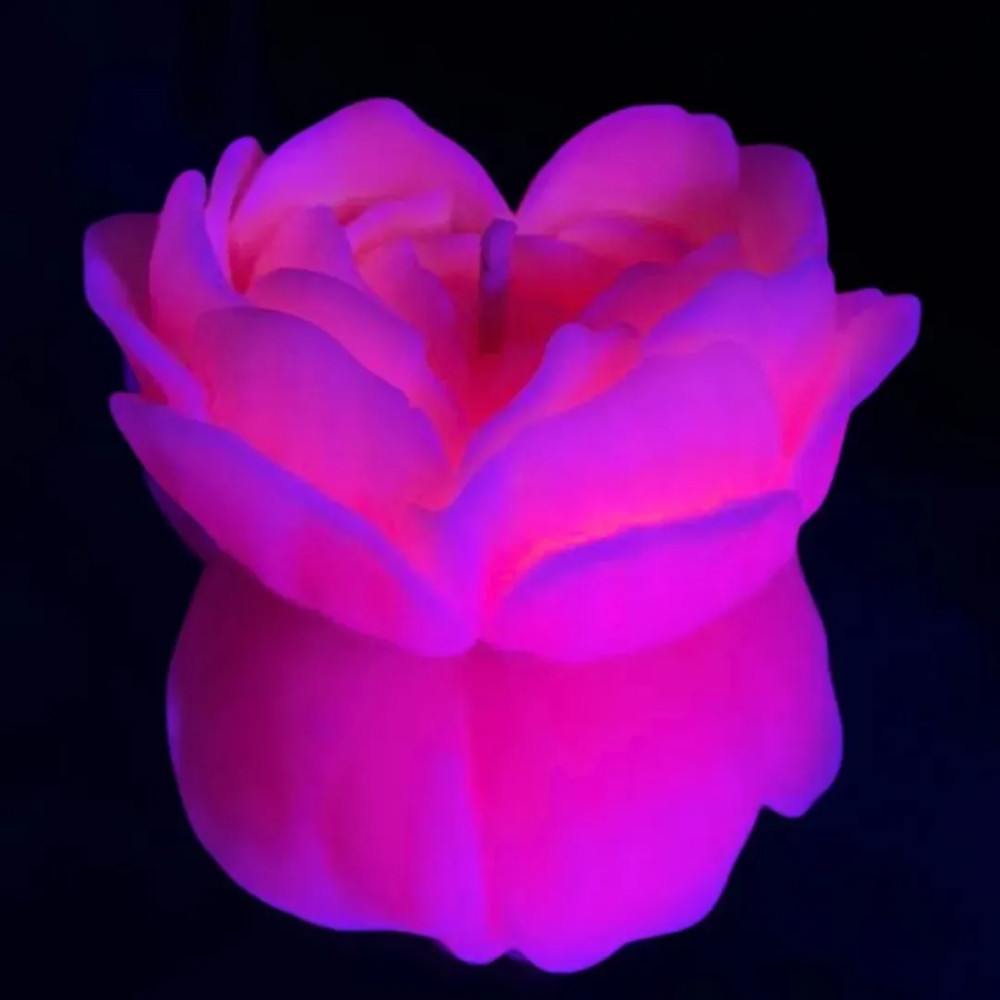  - Свічка троянда люмінесцентна GlowKink 62 г, низькотемпературна, L, для БДСМ, персикова 17
