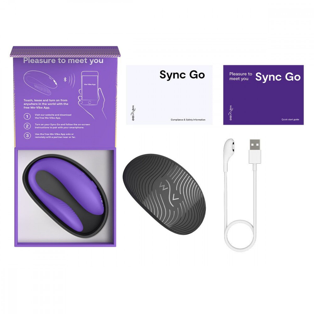 Вибраторы для пар - Смарт-вибратор для пар We-Vibe Sync GO Light Purple 6