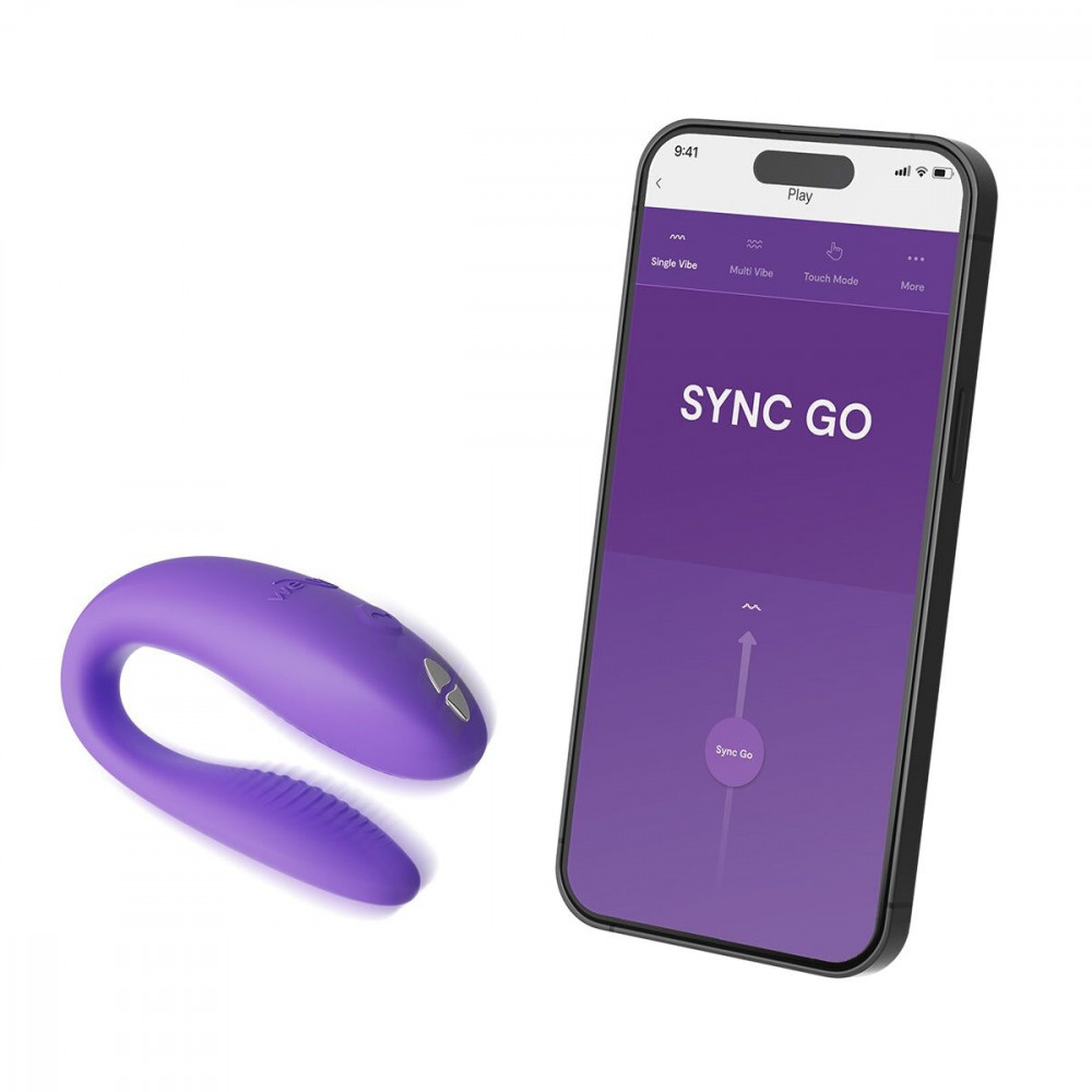 Вибраторы для пар - Смарт-вибратор для пар We-Vibe Sync GO Light Purple 4