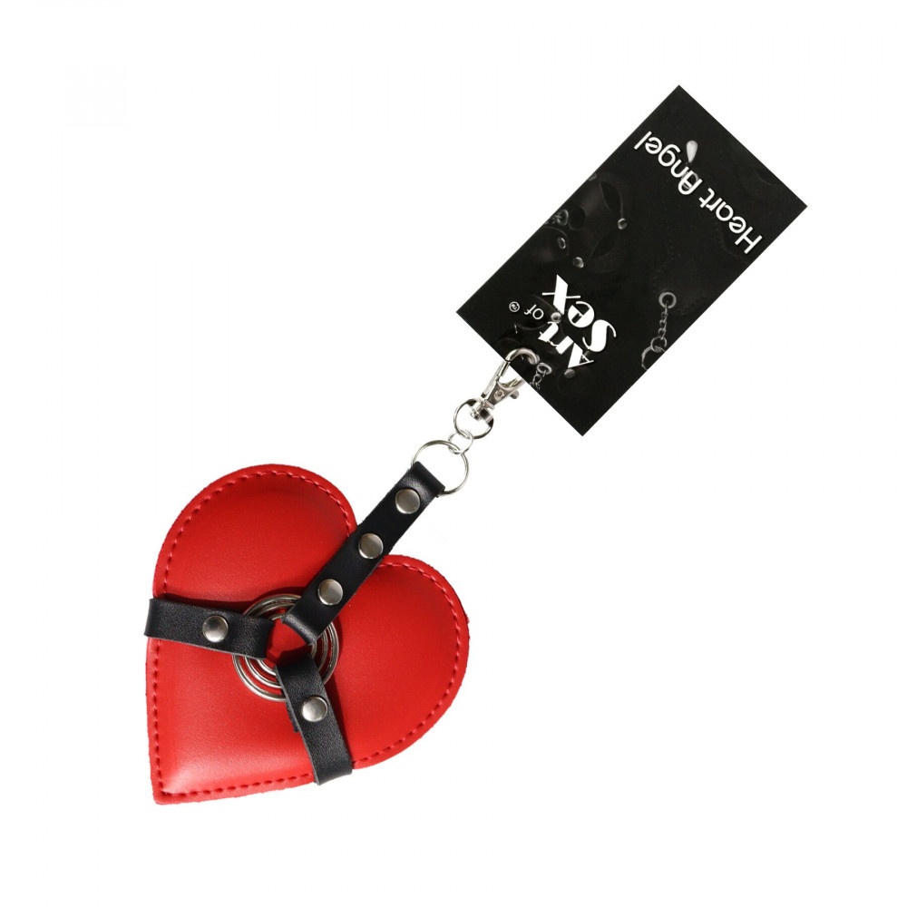 Секс приколы - Брелок на карабине для ключей Art of Sex Heart Angel, Красный