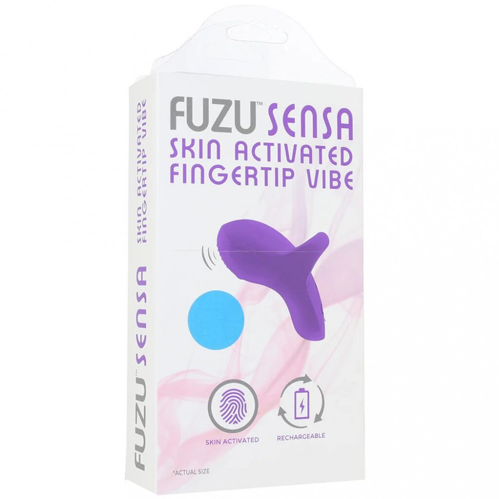 Різне - Вібратор на палець FUZU Sensa Skin Activated Fingertip Vibe – Pastel Blue, сенсорне керування, 8 режимів 5
