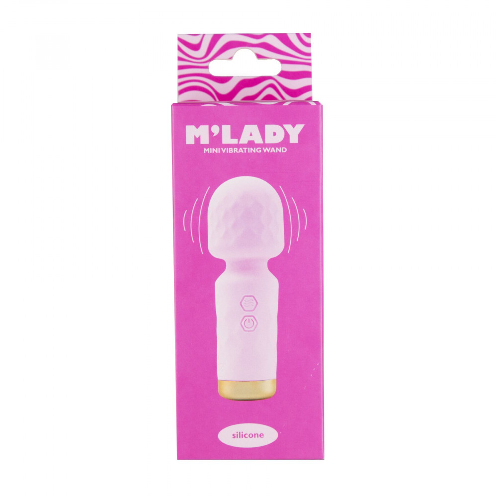 Для LGBTQ+ - Вібромасажер M’Lady Mini Vibrating Wand Pink 3