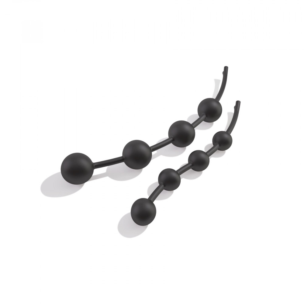 Анальные игрушки без вибрации - Анальные шарики Mystim Booty Garland L для электростимулятора 5