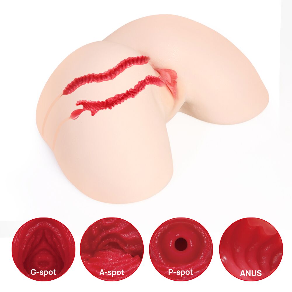 Мастурбаторы с вибрацией - Мастурбатор Kokos 005 Jenny ONAHOLE Real Hips 2WayPlus с вибрацией и массажем 8