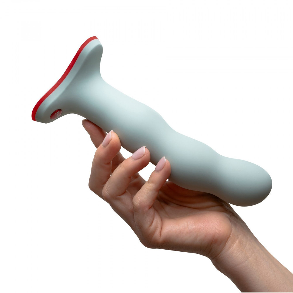 Фаллоимитаторы - Фаллоимитатор Fun Factory BOUNCER Light Green, шарики внутри, эффект вибрации, диаметр 3,9 см 8