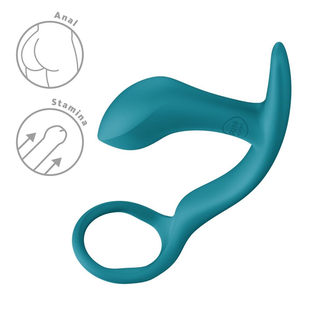  - Анальна пробка з ерекційним кільцем Fun Factory BOOTIE RING Bottle Green 3