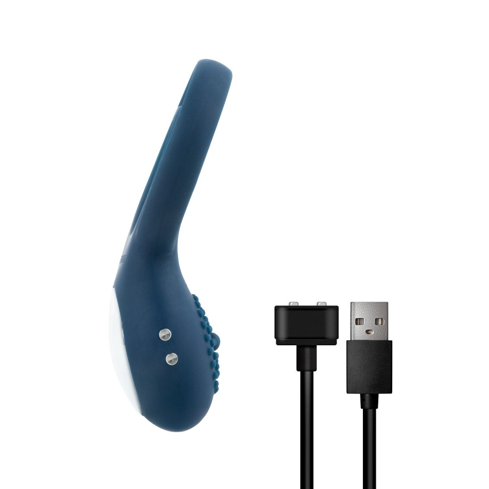 Ерекційні кільця з вібрацією - Ерекційне кільце Boners Vibrating Double Cock Ring 6