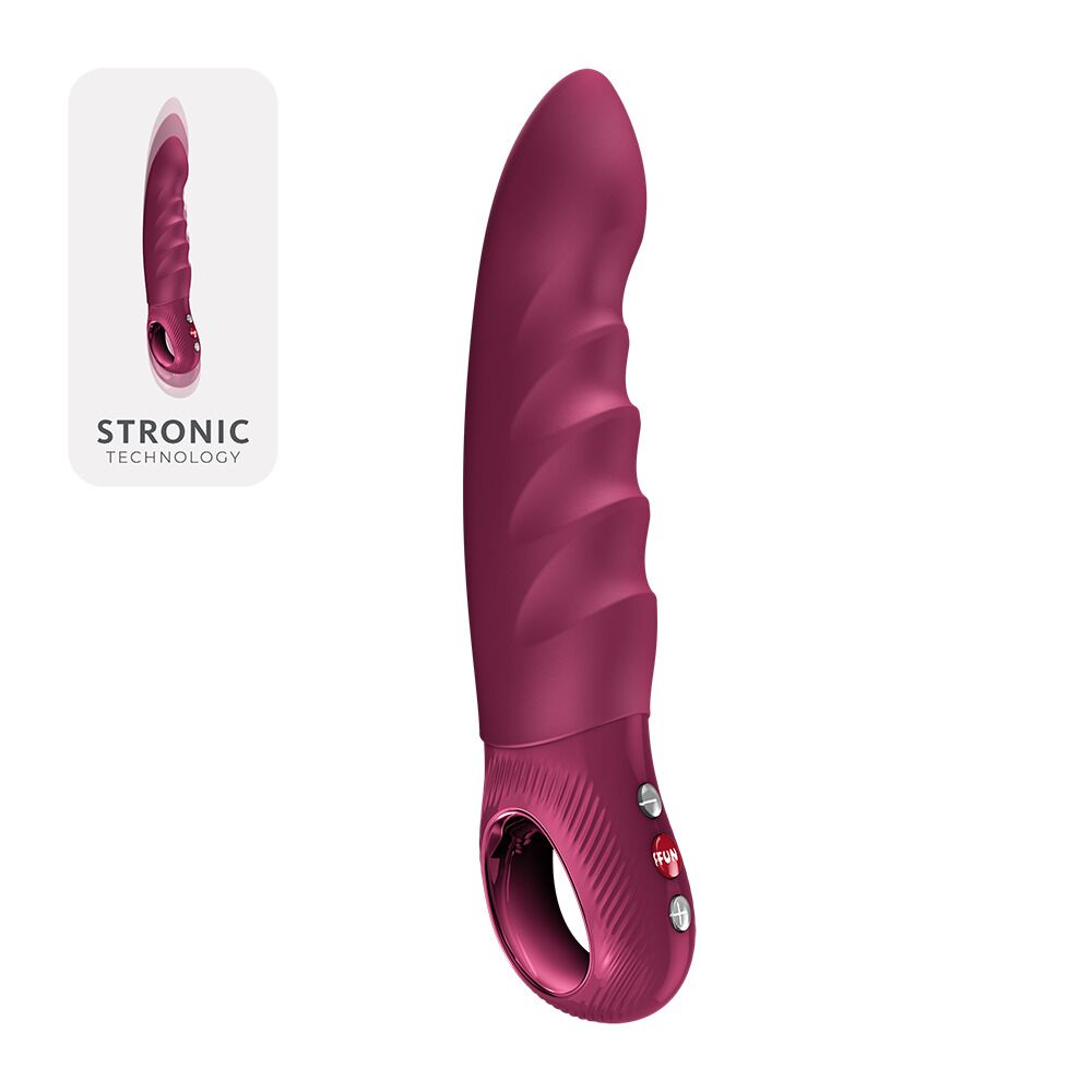 Класичний вібратор - Пульсатор Fun Factory Stronic Deep, Wine Red, 8 режимів роботи, перезаряджуваний