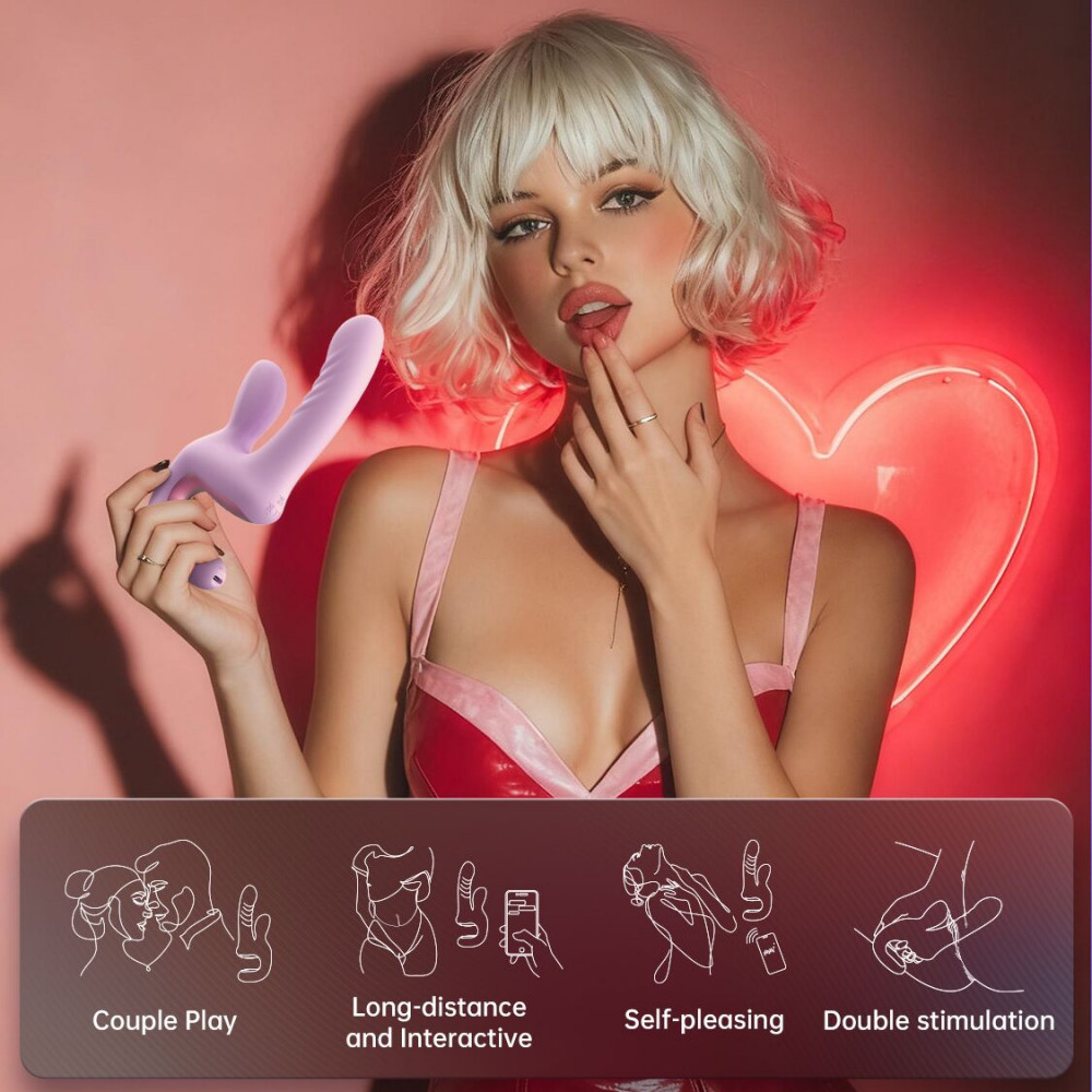 Классический вибратор - Смарт-пульсатор Magic Motion Magic Duet Purple, 10 режимов пульсаций, 10 режимов вибрации 5