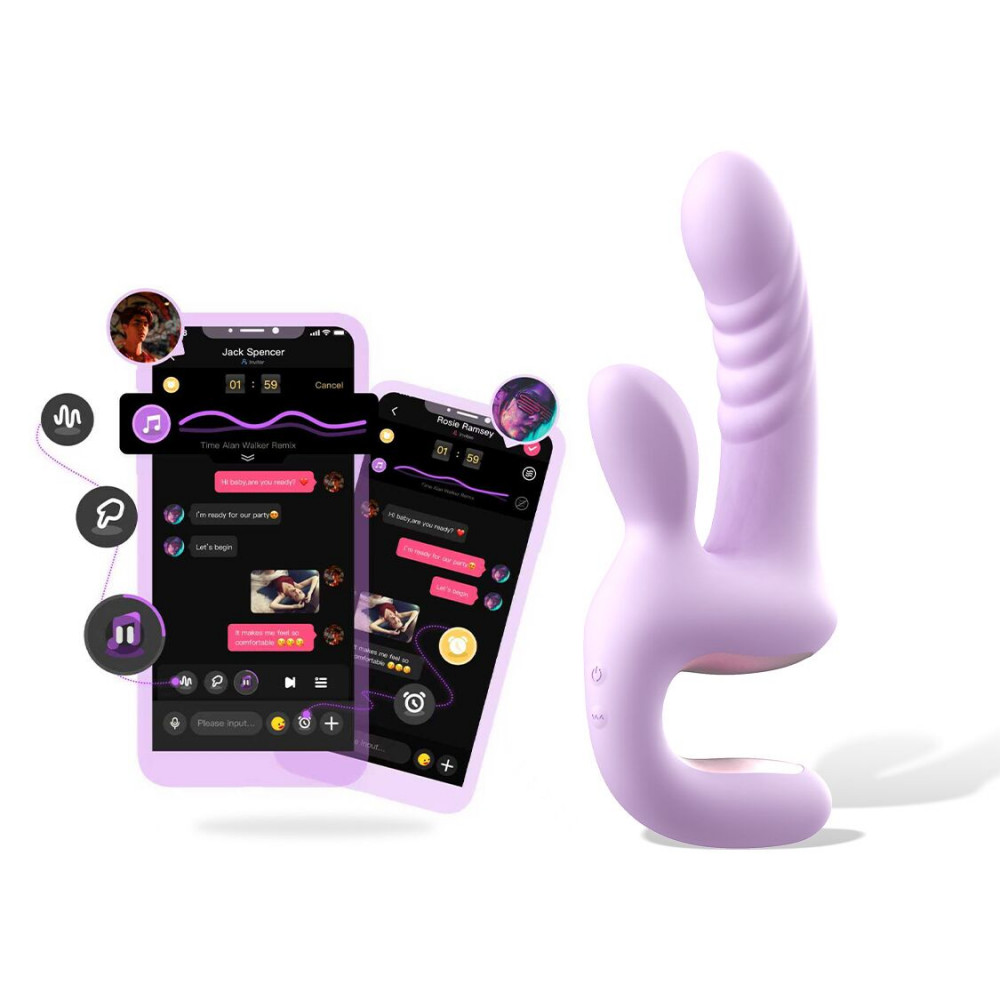 Классический вибратор - Смарт-пульсатор Magic Motion Magic Duet Purple, 10 режимов пульсаций, 10 режимов вибрации 10