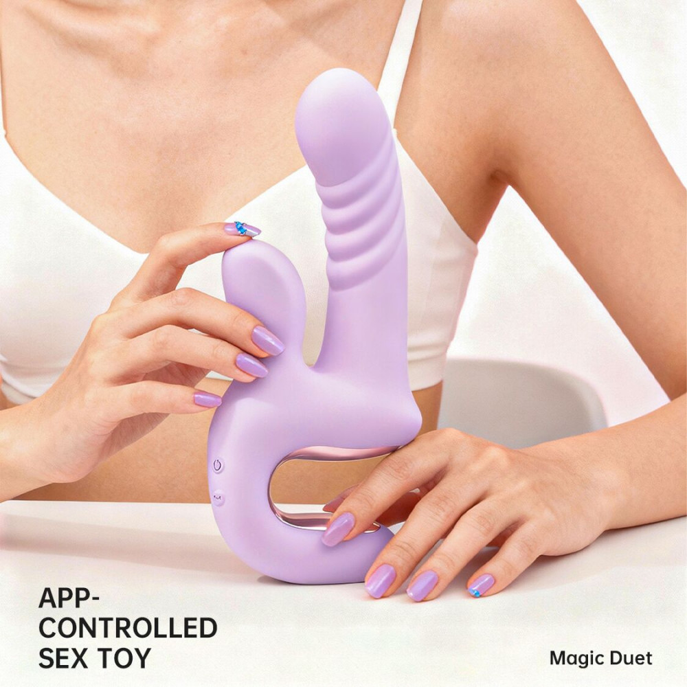 Классический вибратор - Смарт-пульсатор Magic Motion Magic Duet Purple, 10 режимов пульсаций, 10 режимов вибрации 4