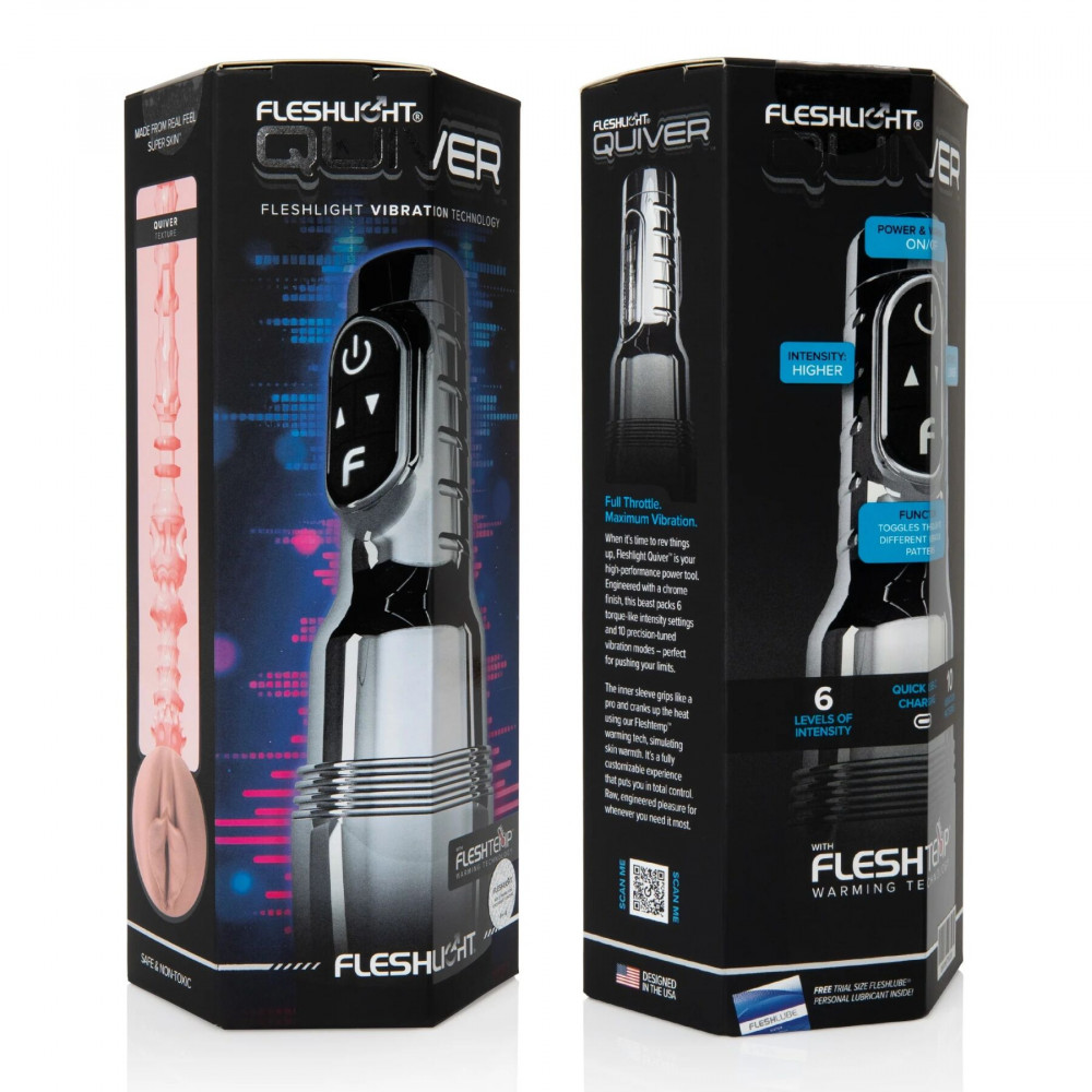 Мастурбаторы с вибрацией - Вибромастурбатор Fleshlight Pink Quiver 4