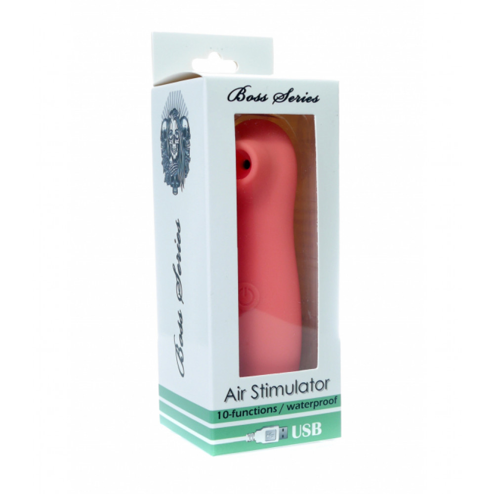 Різне - Вакуумний стимулятор клітора BOSS SERIES, кораловий 1