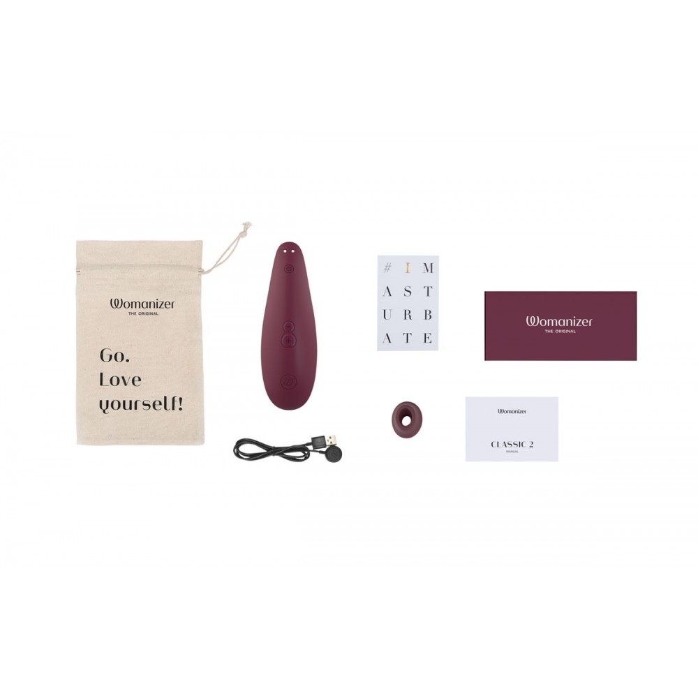  - Вакуумный клиторальный стимулятор Womanizer Classic 2 Bordeaux 21