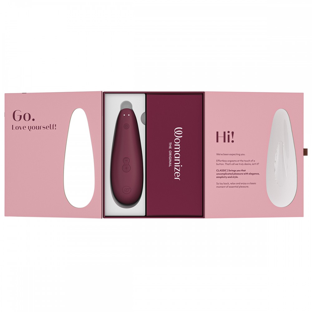  - Вакуумный клиторальный стимулятор Womanizer Classic 2 Bordeaux 19