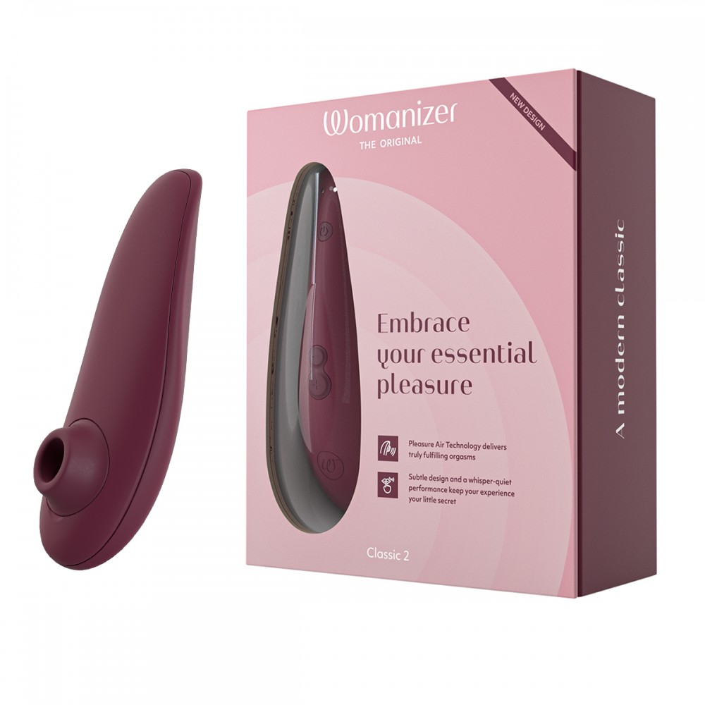  - Вакуумный клиторальный стимулятор Womanizer Classic 2 Bordeaux