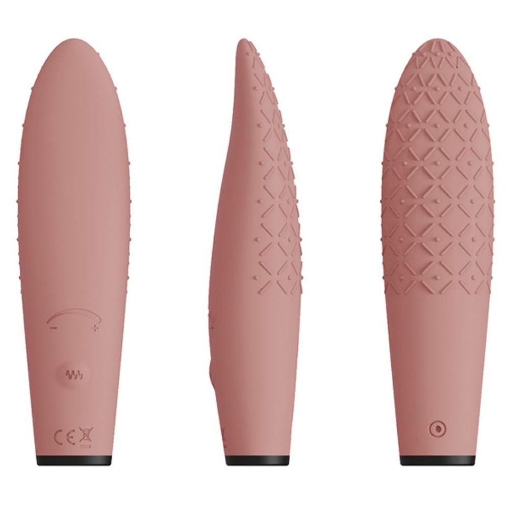 Різне - Вібратор-масажер з ефектом руху язика Sweet Em 0064F коричневий