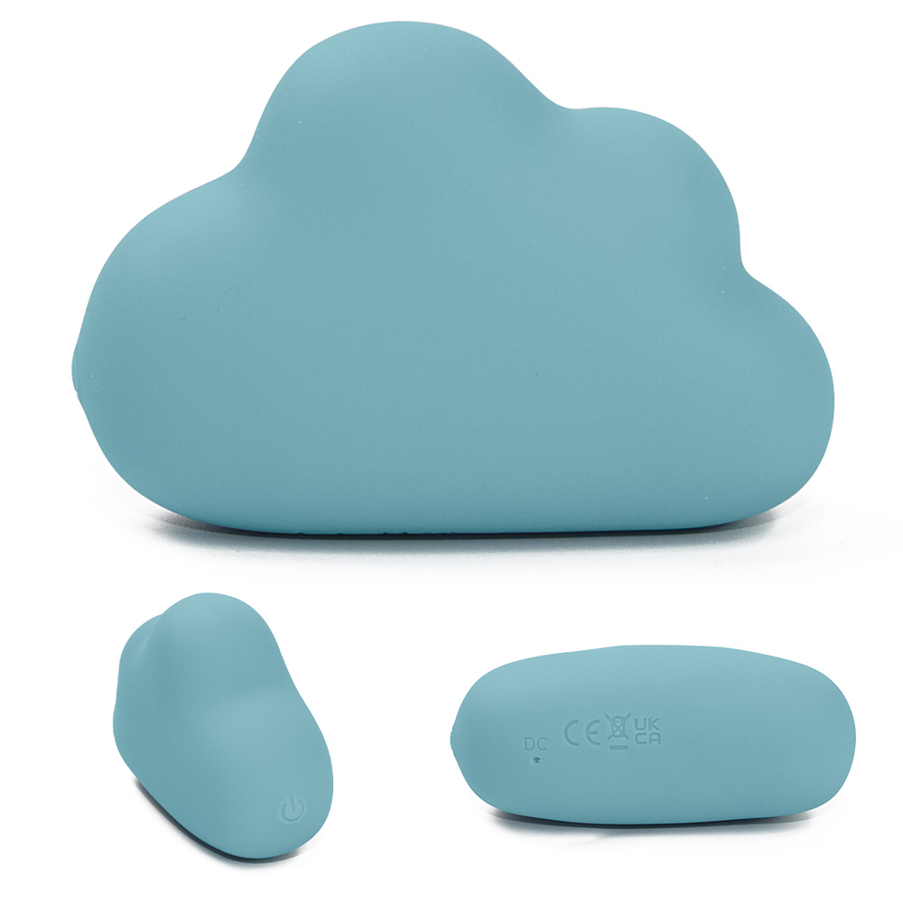 Вібропулі та міні-вібратори - Вібростимулятор хмаринка Sweet Em для клітора, блакитний, 8.3 х 5.5 см 2