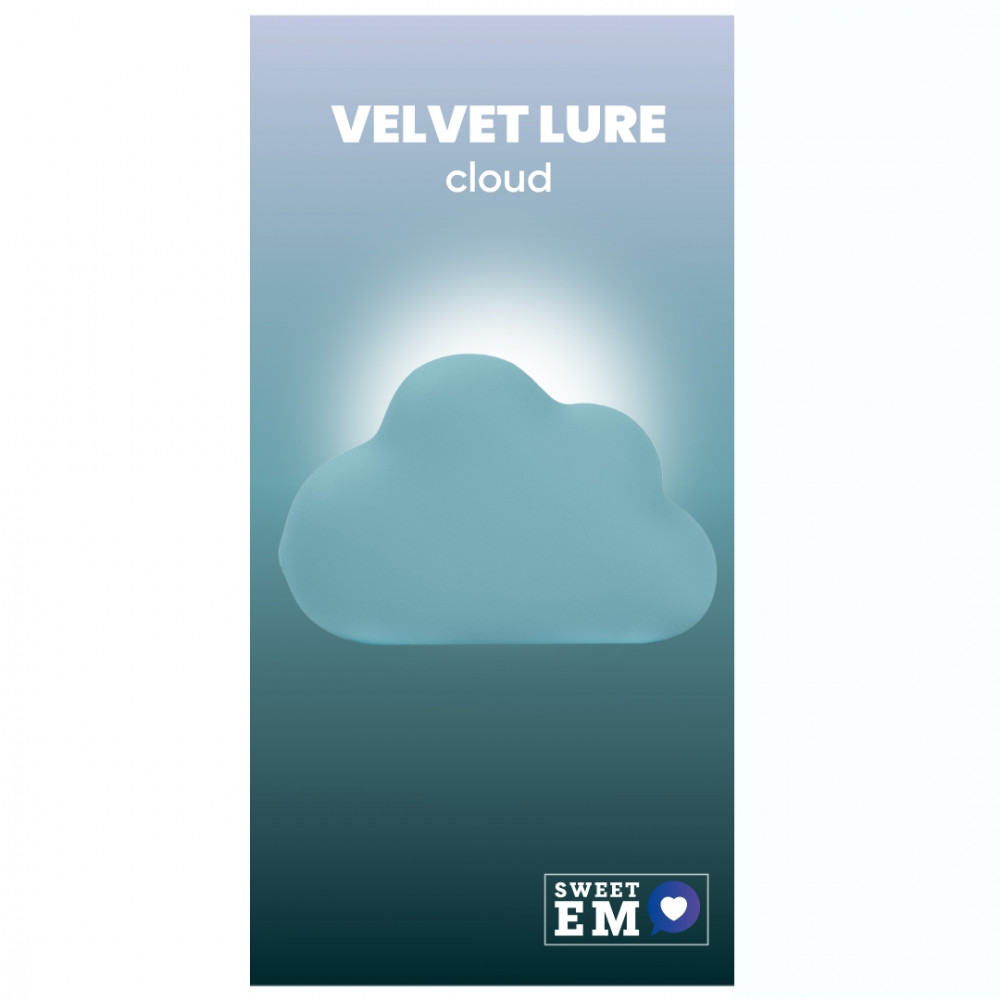 Вібропулі та міні-вібратори - Вібростимулятор хмаринка Sweet Em для клітора, блакитний, 8.3 х 5.5 см