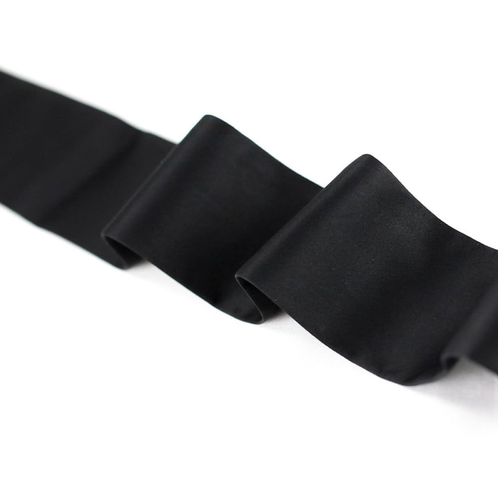 Різне - Вишукані наручники на зап'ястя Roomfun з бантами, чорні 4