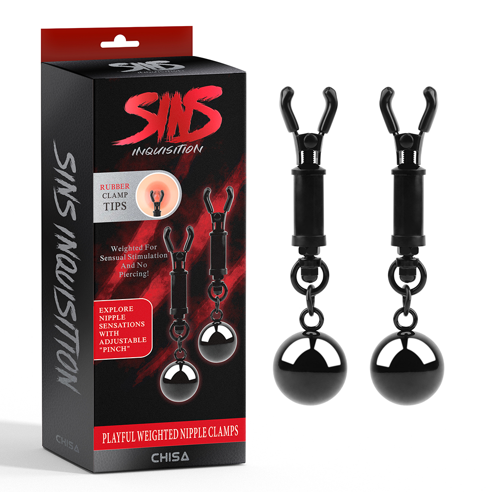  - Зажимы для сосков Chisa Sins Inquisition Playful Weighted Nipple Clamps