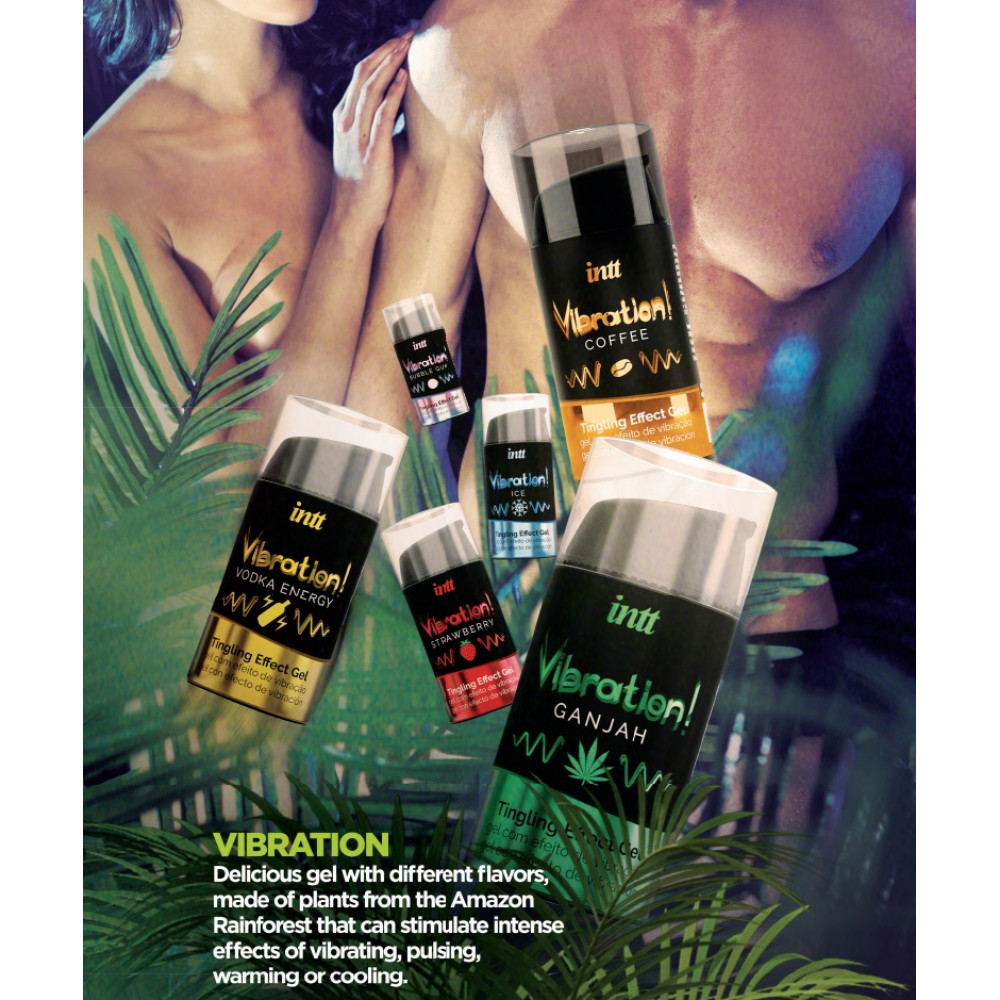  - Рідкий вібратор Intt Vibration Strawberry зі смаком полуниці, 15 мл 15