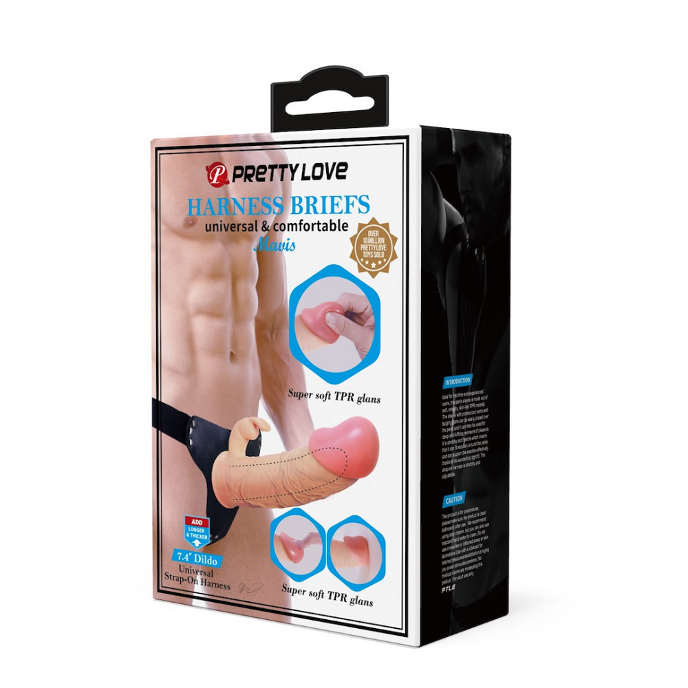  - Страпон унісекс Pretty Love - Mavis Harness Briefs, BW-022099N 9